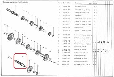 Preview: ANTRIEBSWELLE ZUENDAPP KS80